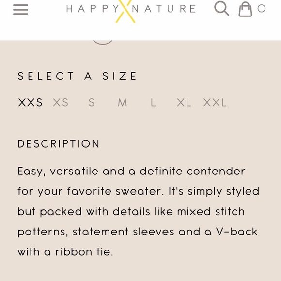 •HAPPYxNATURE• grace puff sleeved sweater - Picture 4 of 7